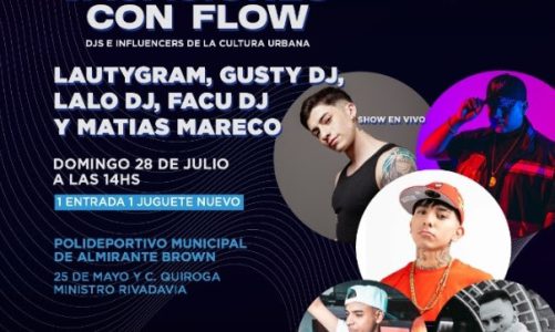 LLEGA “VACACIONES CON FLOW”: LAUTY GRAM, GUSTY DJ, JULI SAVIOLI Y MÁS ARTISTAS DARÁN UN SHOW GRATUITO A BENEFICIO